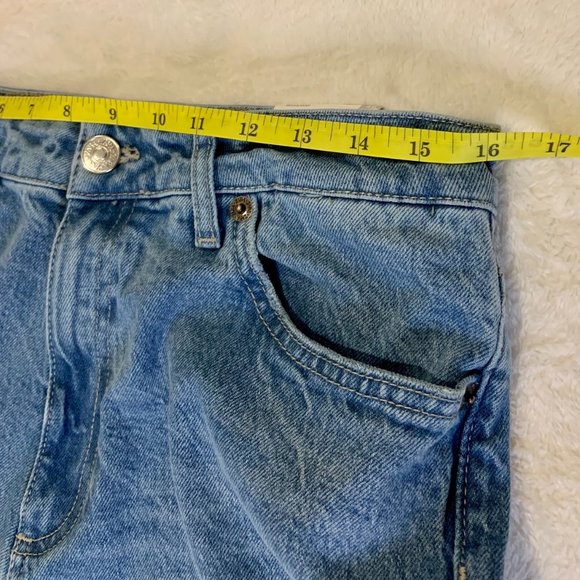 Women's Zara Slim Fit Mid-Rise Regular Length Blue Jeans Denim Size 10 - Picture 5 of 13